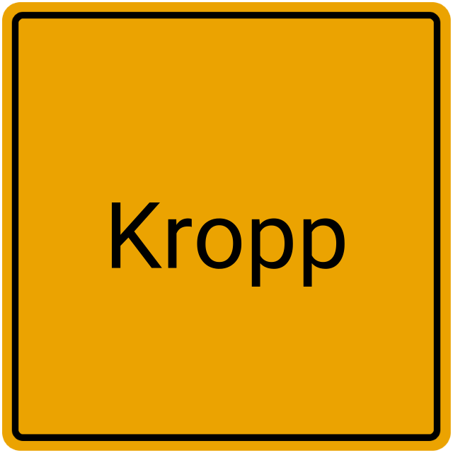 Meldebestätigung Kropp