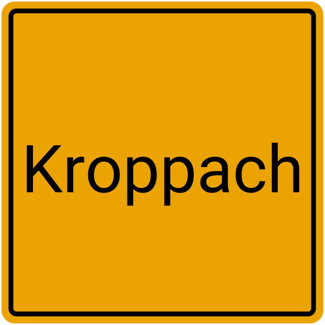 Meldebestätigung Kroppach