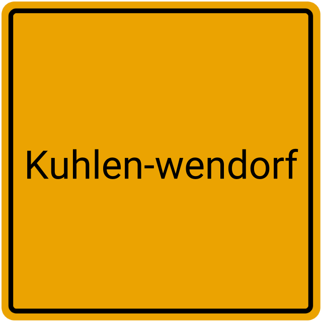 Meldebestätigung Kuhlen-Wendorf
