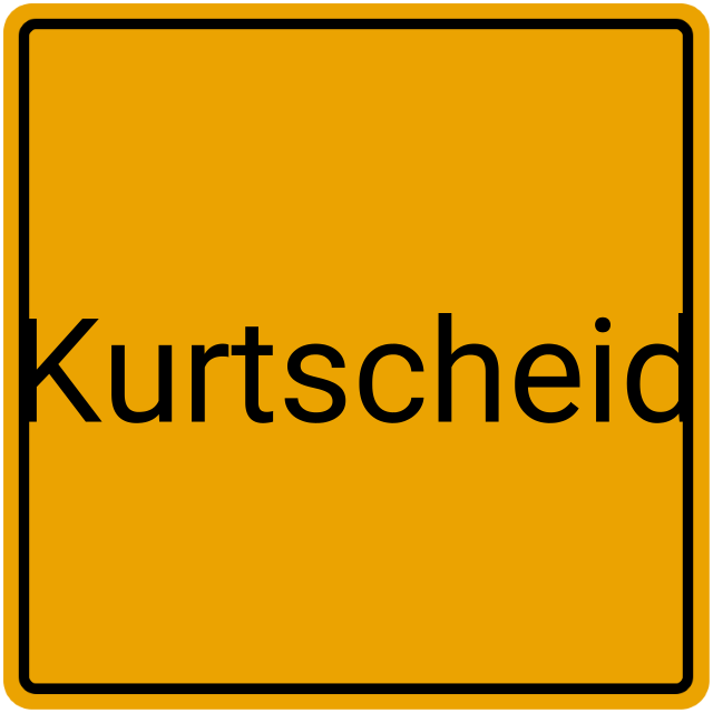 Meldebestätigung Kurtscheid