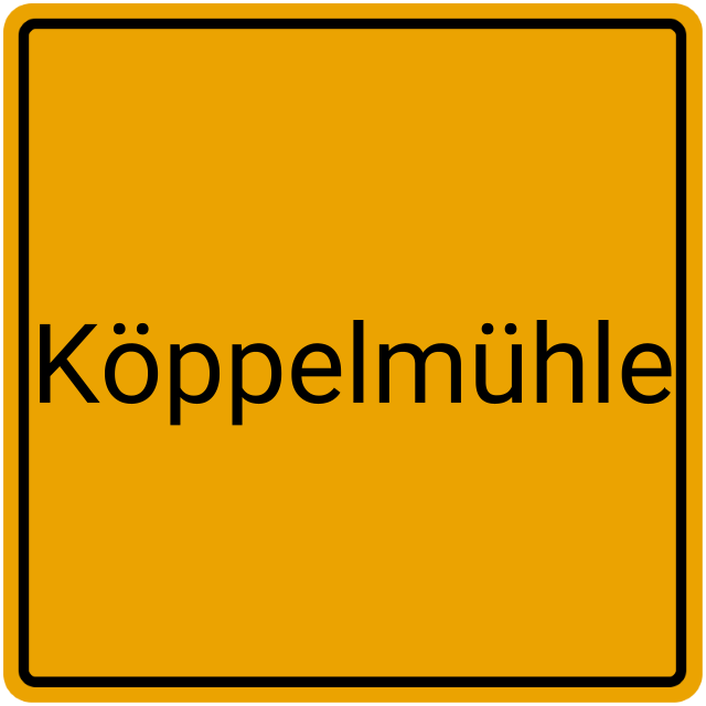 Meldebestätigung Köppelmühle