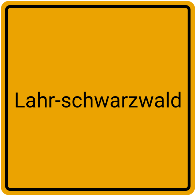Meldebestätigung Lahr-Schwarzwald