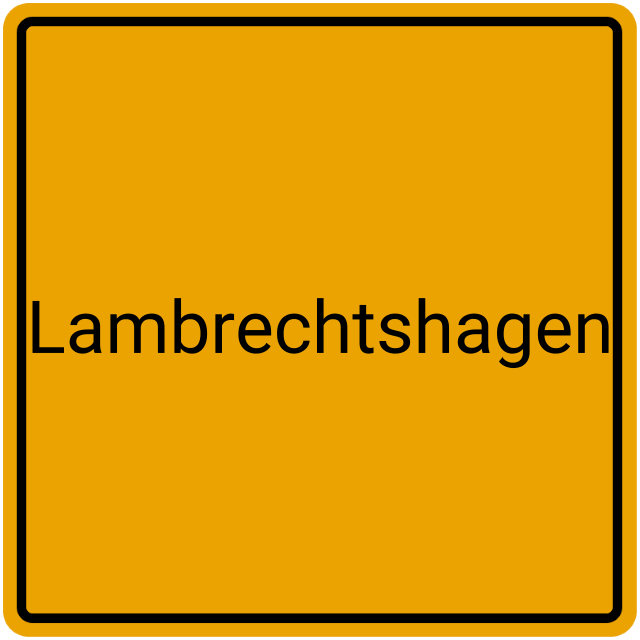 Meldebestätigung Lambrechtshagen