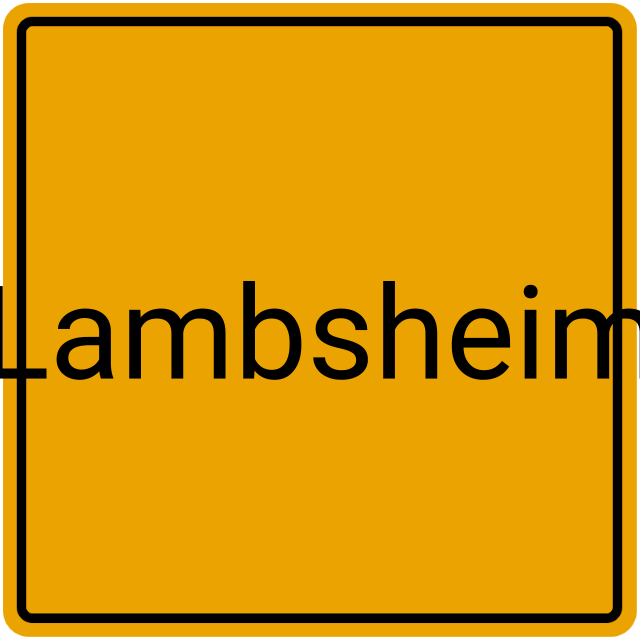 Meldebestätigung Lambsheim