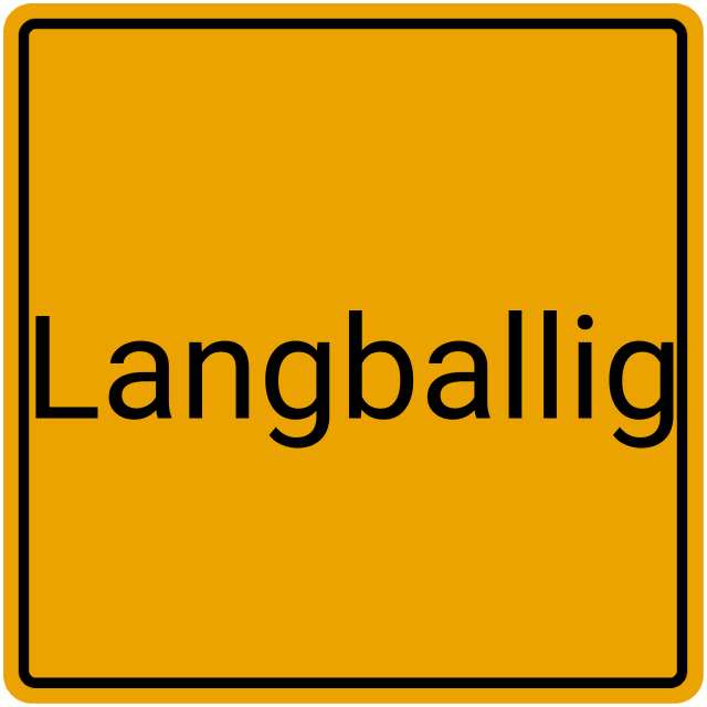 Meldebestätigung Langballig