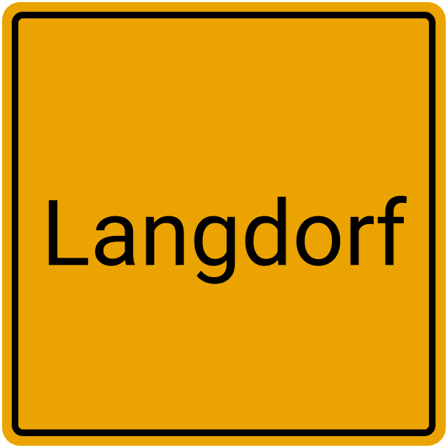 Meldebestätigung Langdorf