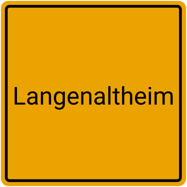 Meldebestätigung Langenaltheim