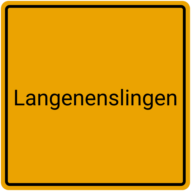 Meldebestätigung Langenenslingen