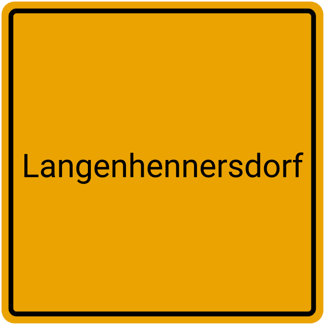 Meldebestätigung Langenhennersdorf
