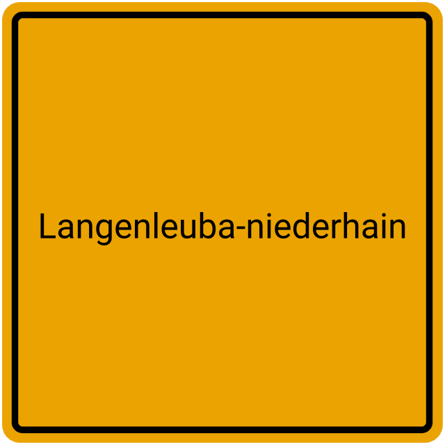 Meldebestätigung Langenleuba-Niederhain