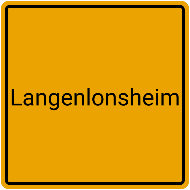 Meldebestätigung Langenlonsheim