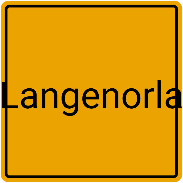 Meldebestätigung Langenorla