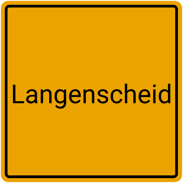 Meldebestätigung Langenscheid