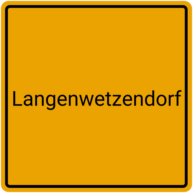 Meldebestätigung Langenwetzendorf