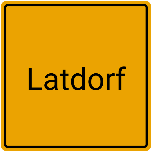 Meldebestätigung Latdorf