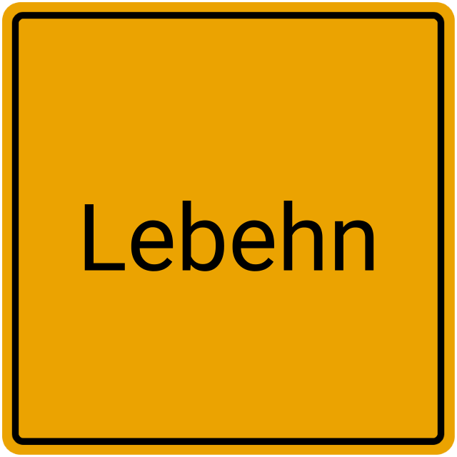 Meldebestätigung Lebehn