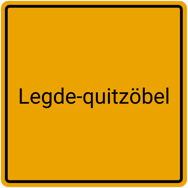 Meldebestätigung Legde-Quitzöbel