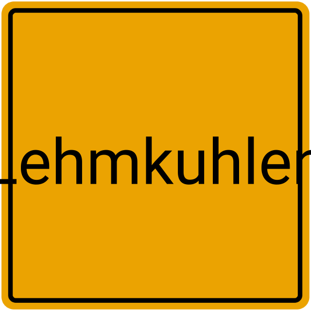 Meldebestätigung Lehmkuhlen