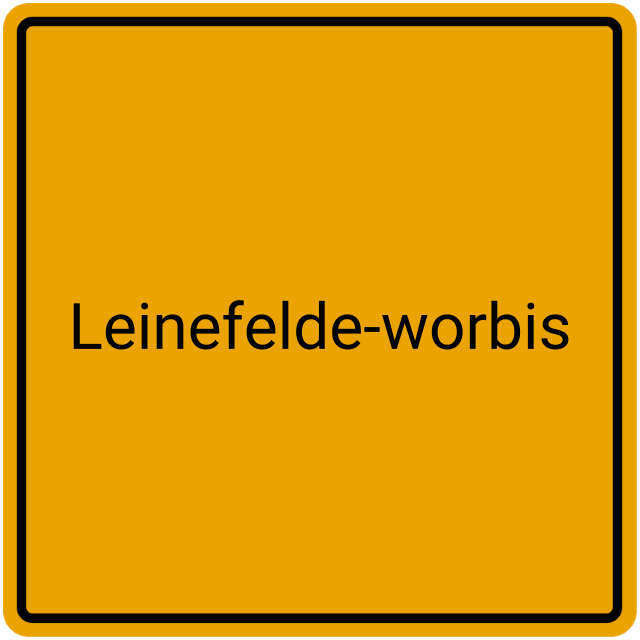 Meldebestätigung Leinefelde-Worbis