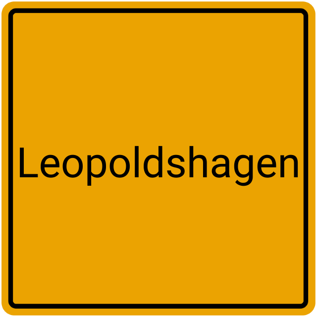 Meldebestätigung Leopoldshagen