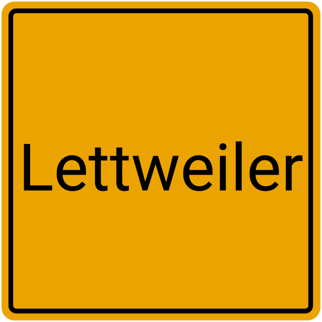 Meldebestätigung Lettweiler