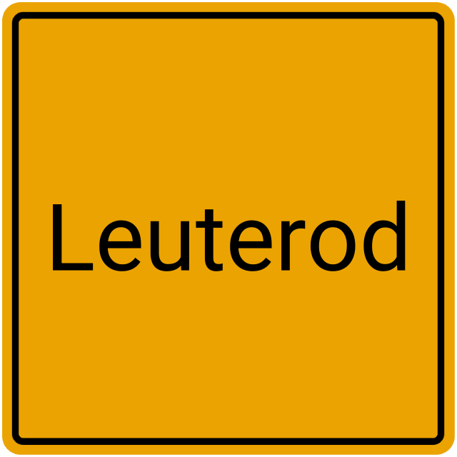 Meldebestätigung Leuterod