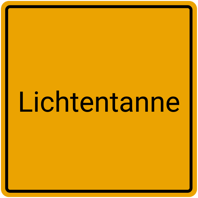 Meldebestätigung Lichtentanne