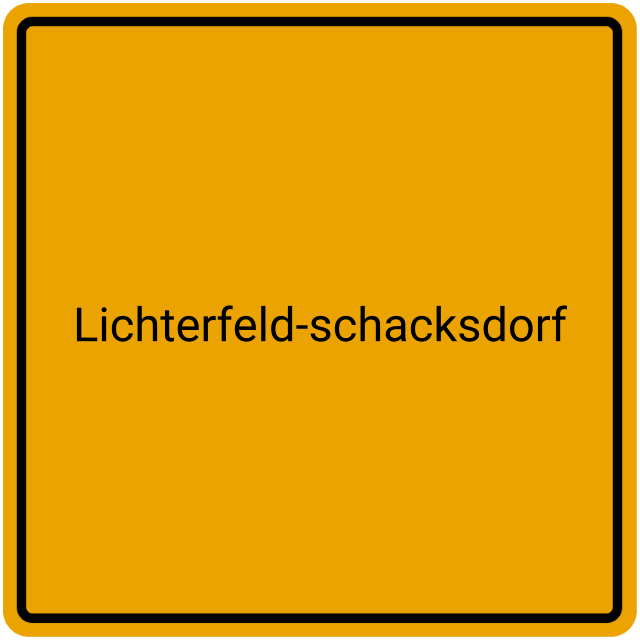 Meldebestätigung Lichterfeld-Schacksdorf