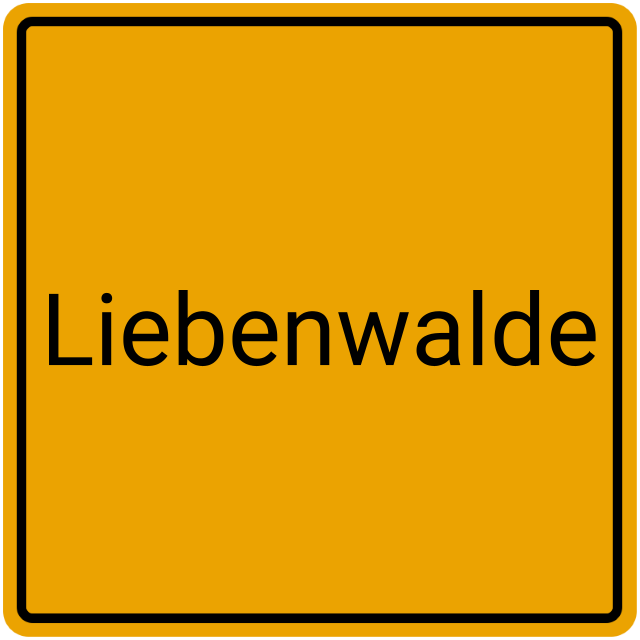 Meldebestätigung Liebenwalde