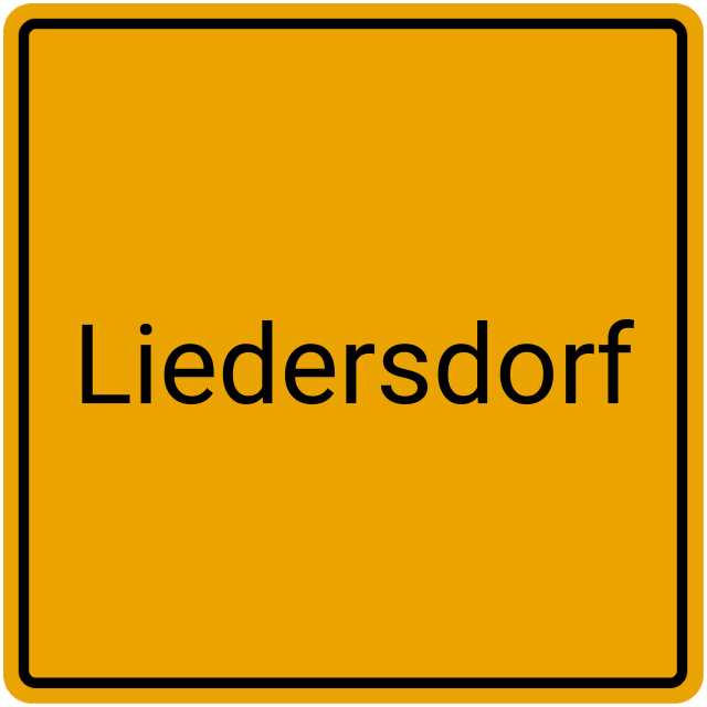 Meldebestätigung Liedersdorf