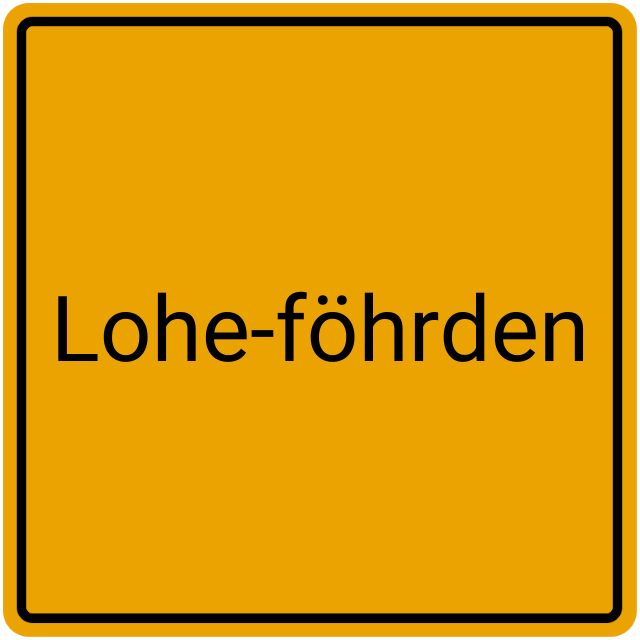 Meldebestätigung Lohe-Föhrden