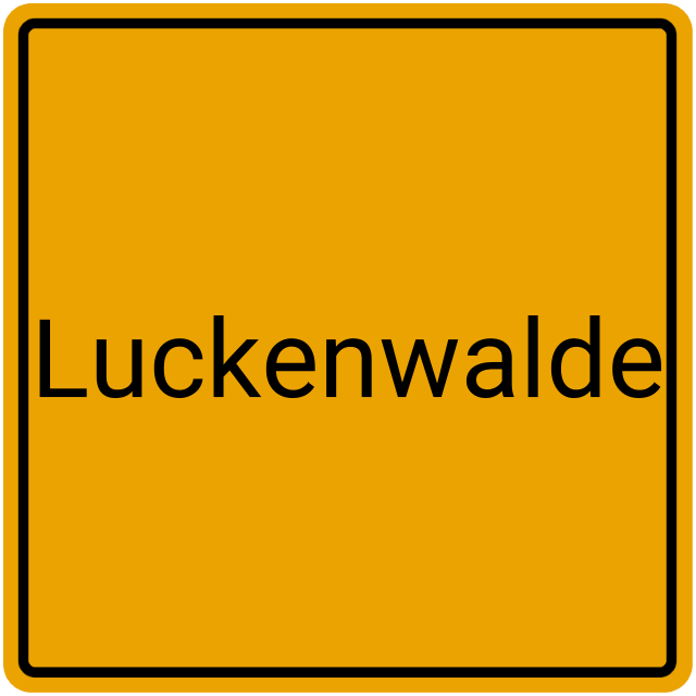 Meldebestätigung Luckenwalde