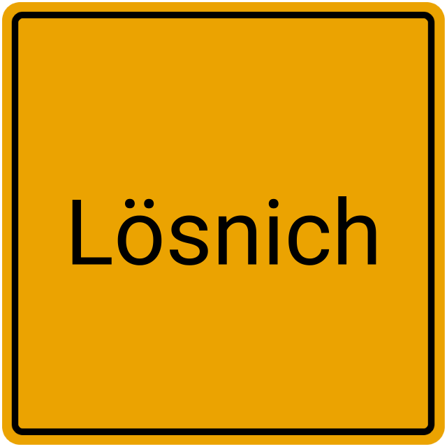 Meldebestätigung Lösnich