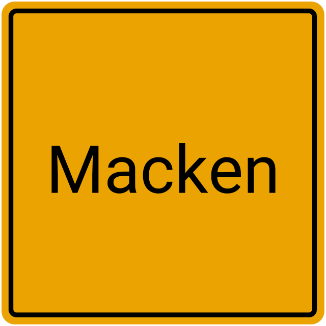 Meldebestätigung Macken