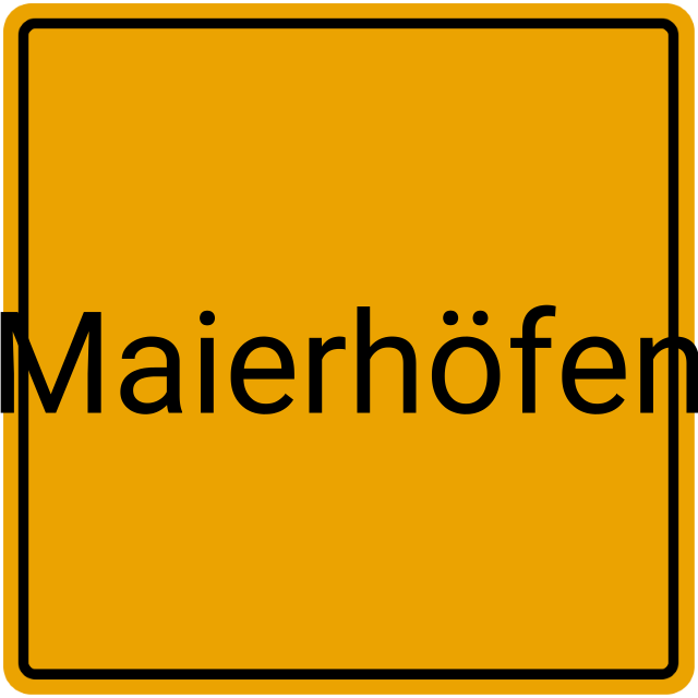 Meldebestätigung Maierhöfen