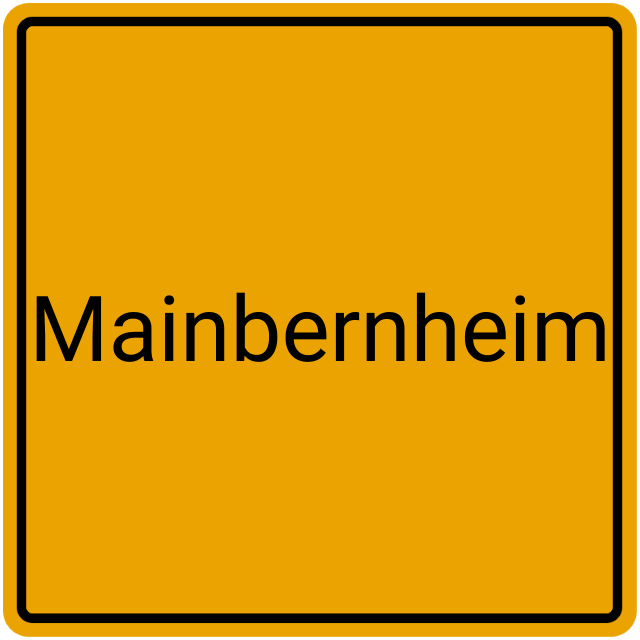 Meldebestätigung Mainbernheim