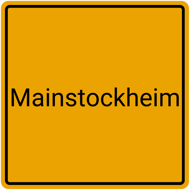 Meldebestätigung Mainstockheim