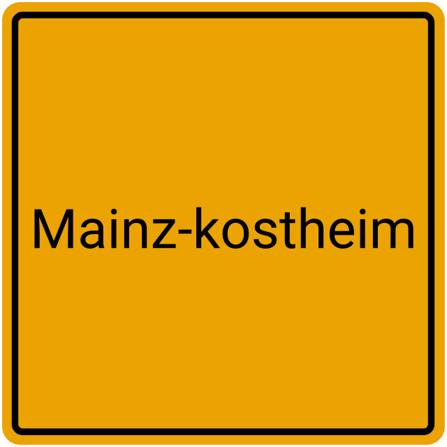 Meldebestätigung Mainz-Kostheim