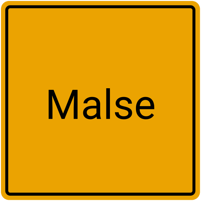 Meldebestätigung Malse