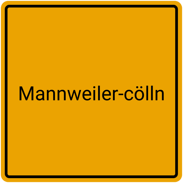 Meldebestätigung Mannweiler-Cölln