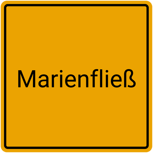 Meldebestätigung Marienfließ