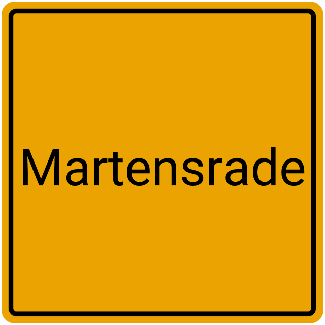 Meldebestätigung Martensrade