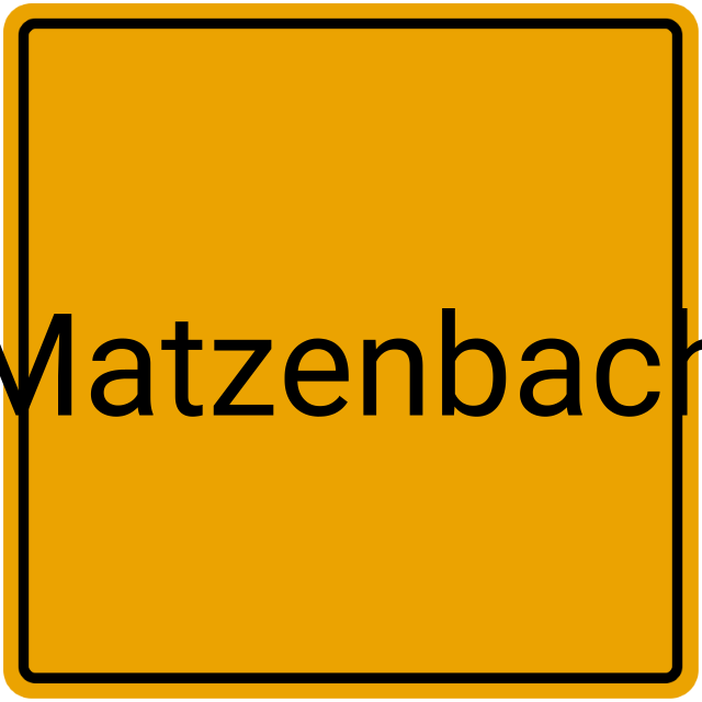 Meldebestätigung Matzenbach