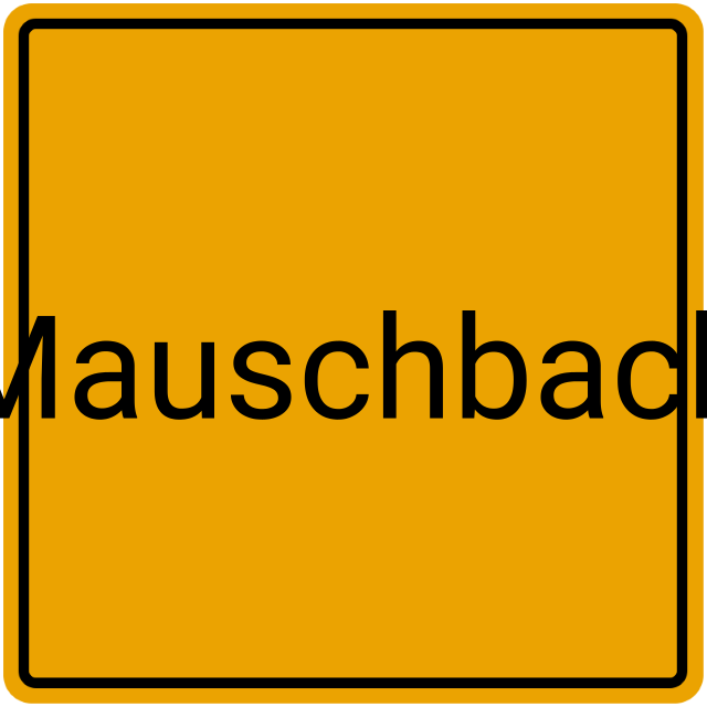 Meldebestätigung Mauschbach