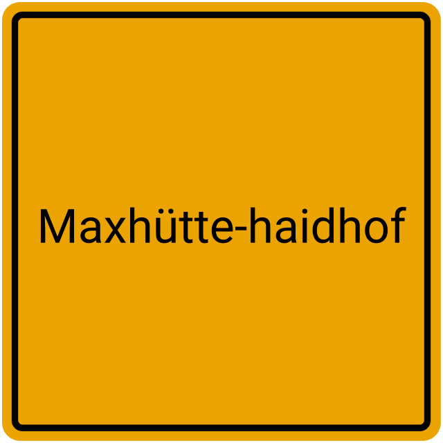 Meldebestätigung Maxhütte-Haidhof