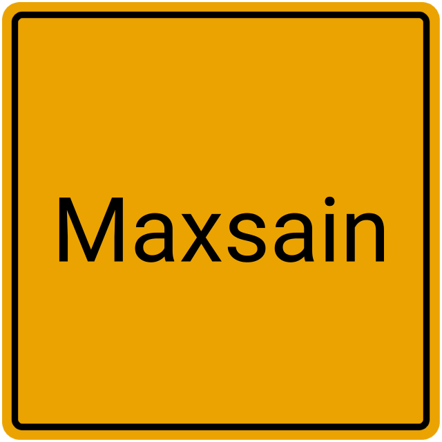 Meldebestätigung Maxsain