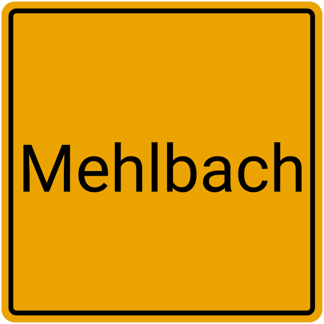 Meldebestätigung Mehlbach