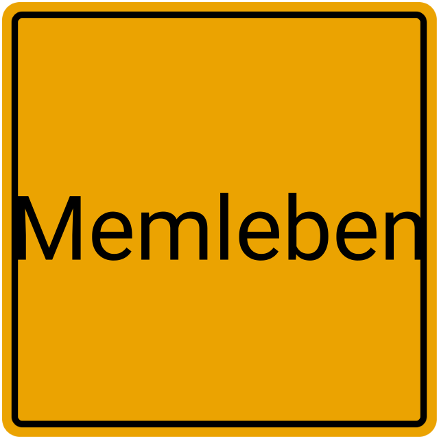 Meldebestätigung Memleben