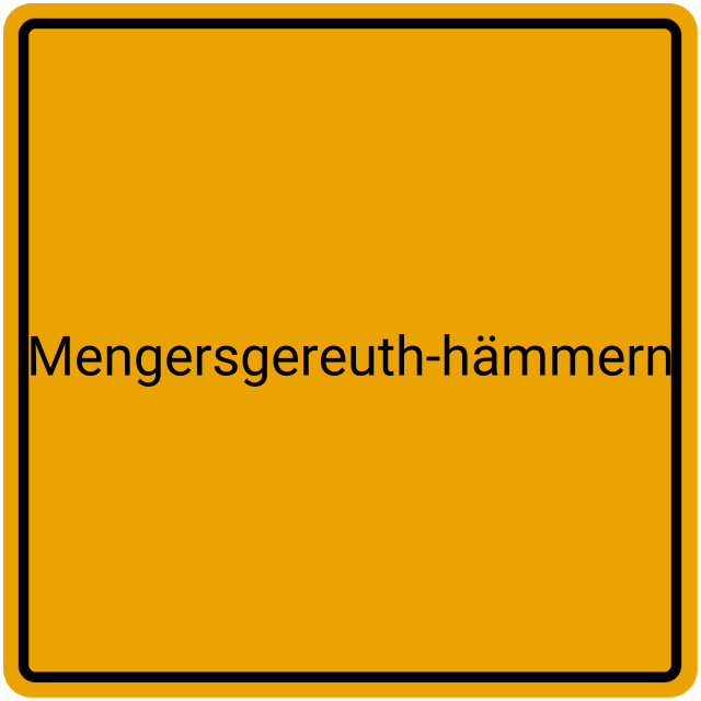 Meldebestätigung Mengersgereuth-Hämmern