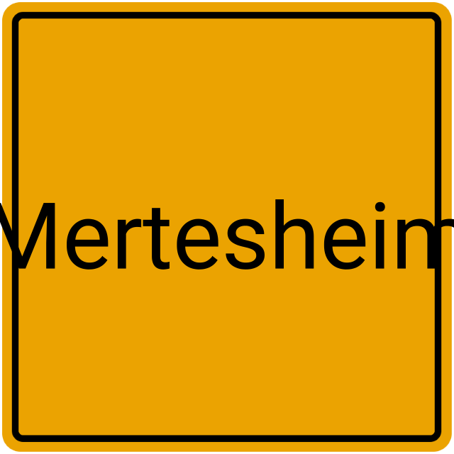 Meldebestätigung Mertesheim